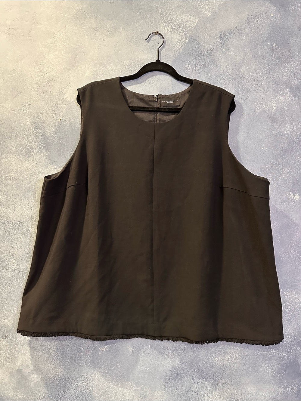 Victoria Beckham for Target Black Sleeveless Boxy Tank Top